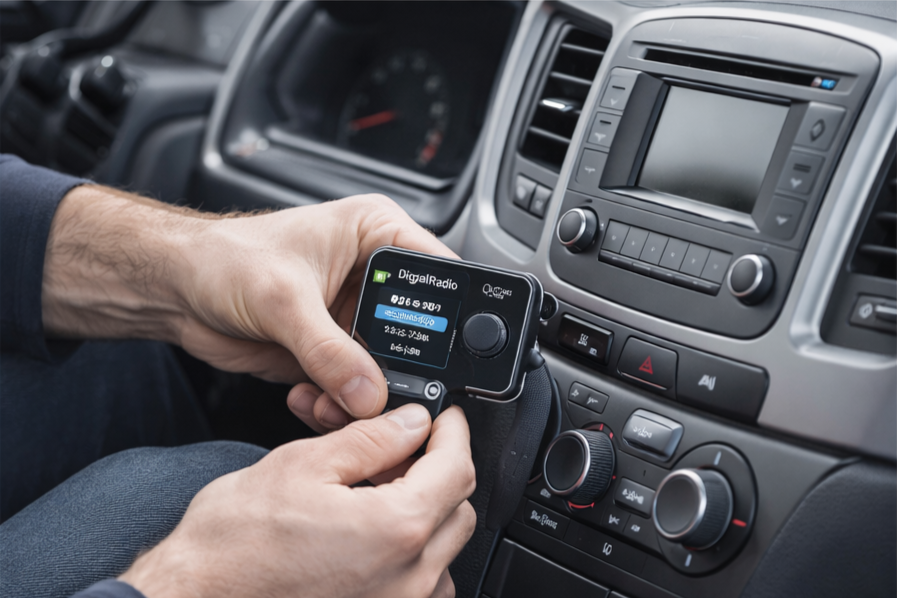 Montering og feilsøking av DAB+ i bil